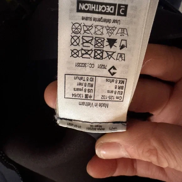 Decathlon Olian Kids' Blue Wetsuit 2mm NWOT 8y - Picture 10 of 12